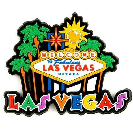 1 X Las Vegas Magnet - Rubber Sign Las Vegas Magnets Las Vegas Souvenirs
