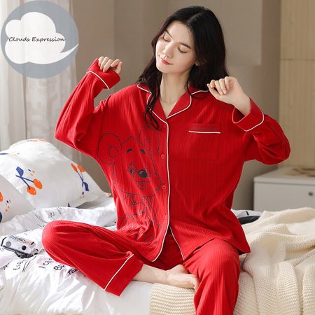QWZNDZGR Spring Autumn Brand Knitted Cotton Sleepwear Elegant Women Pajama Sets Sleep&Lounge Plaid Pajamas Women s Fashion Home Clothing
QWZNDZGR Spring Autumn Brand Knitted Cotton Sleepwear Elegant Women Pajama Sets Sleep&Lounge Plaid Pajamas Women s Fashion Home Clothing