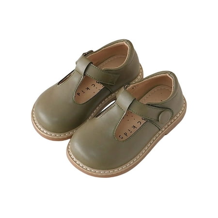 Tenmix Boys Girls Dress Shoes T-Strap Leather Shoe Wedding Flats School Loafers Unisex-Child Non-Slip Casual Green 6.5C
Tenmix Boys Girls Dress Shoes T-Strap Leather Shoe Wedding Flats School Loafers Unisex-Child Non-Slip Casual Green 6.5C