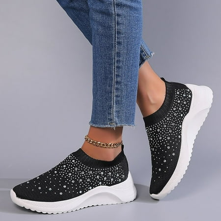 Ykohkofe Sneaker For Women Casual Sport Shoes Mesh Running Shoes Rhinestone Decor Slip On Running Shoes
Ykohkofe Sneaker For Women Casual Sport Shoes Mesh Running Shoes Rhinestone Decor Slip On Running Shoes