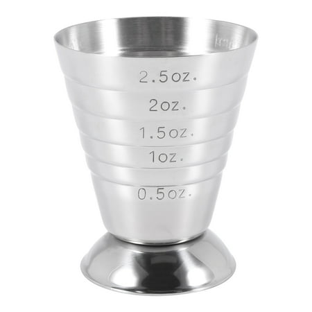 

Measuring Shot Cup Ounce Jigger Bar Drink Mixer Liquor Measuring Cup Mojito Measurer Milk Coffee Mug Stainless Steel