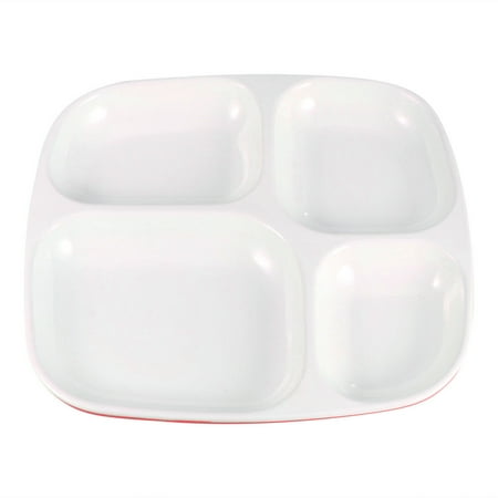 NUOLUX 4 Grid Separating Dish Divided Compartments Plate Anti-fall Rice Tray Practical Tableware for Home Restaurant (Red and White)
NUOLUX 4 Grid Separating Dish Divided Compartments Plate Anti-fall Rice Tray Practical Tableware for Home Restaurant (Red and White)