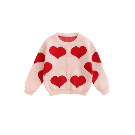 Toddler Kids Heart Pattern Knitted Cardigan Long Sleeve Sweater Coat Valentine s Day Spring Clothes
Toddler Kids Heart Pattern Knitted Cardigan Long Sleeve Sweater Coat Valentine s Day Spring Clothes