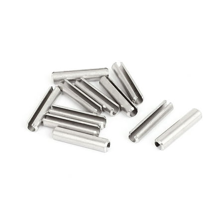 M4x20mm 304 Stainless Steel Split Spring Roll Dowel Pins Fasteners 10Pcs