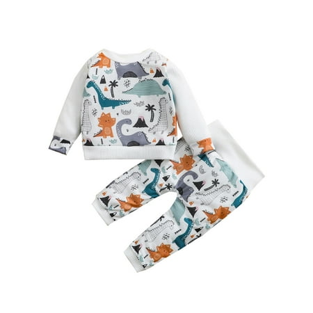 Sunisery Newborn Infant Boys Girls Sweater Tops Trousers Cartoon Dinosaur Casual Spring Autumn Clothes White 2-3 Years
Sunisery Newborn Infant Boys Girls Sweater Tops Trousers Cartoon Dinosaur Casual Spring Autumn Clothes White 2-3 Years