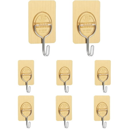 Adhesive Wall Hooks Heavy Duty Hooks for Hanging 11 lbs (Max) Seamless Transparent Adhesive Hooks for Hanging Keys Coats
Adhesive Wall Hooks Heavy Duty Hooks for Hanging 11 lbs (Max) Seamless Transparent Adhesive Hooks for Hanging Keys Coats