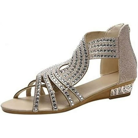 Women s Flat Sandals Summer Beach Sandal Strap Rhinestone Beaded Bohemia Shoes
Women s Flat Sandals Summer Beach Sandal Strap Rhinestone Beaded Bohemia Shoes