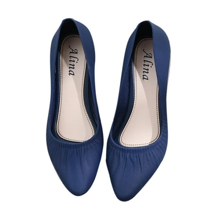 GENILU Womens Fashion Comfortable Pumps Slip On Garden Shoe Outdoor Pointed Toe Wedges Blue 6.5
GENILU Womens Fashion Comfortable Pumps Slip On Garden Shoe Outdoor Pointed Toe Wedges Blue 6.5