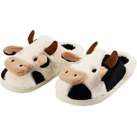 Women Cow Slippers Lovely Funny Animal Fuzzy Slippers Cartoon Cow Slippers Non-Skid for Indoor/Outdoor Warmth in Winter Cotton Slippers
Women Cow Slippers Lovely Funny Animal Fuzzy Slippers Cartoon Cow Slippers Non-Skid for Indoor/Outdoor Warmth in Winter Cotton Slippers
