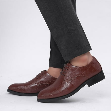Follure Fashion Summer And Autumn Men Leather Shoes Low Heel Pointed Toe Lace Plaid Pattern Casual Simple
Follure Fashion Summer And Autumn Men Leather Shoes Low Heel Pointed Toe Lace Plaid Pattern Casual Simple