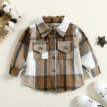 LYCAQL Baby Boy Clothes Toddler Boys Long Sleeve Plaid Printed T Shirt Gentleman Tops Clothes with Pocket Child down Jacket (A 6-12 Months)
LYCAQL Baby Boy Clothes Toddler Boys Long Sleeve Plaid Printed T Shirt Gentleman Tops Clothes with Pocket Child down Jacket (A 6-12 Months)