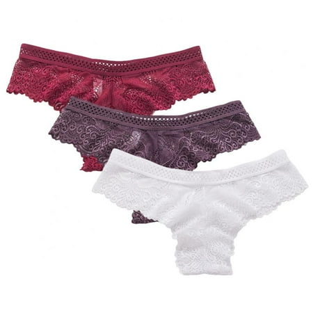 Linen Purity Women Lace Underwear Sexy Breathable Hipster Panties - Low Rise Hollow Out Ultra-Soft and Breathable See Seamless Through Panties(3-Packs)
Linen Purity Women Lace Underwear Sexy Breathable Hipster Panties - Low Rise Hollow Out Ultra-Soft and Breathable See Seamless Through Panties(3-Packs)