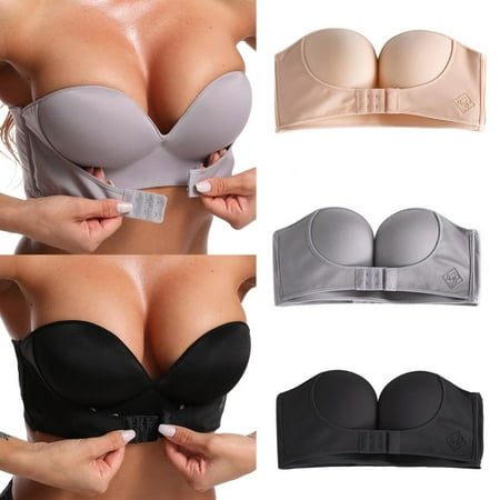 3PCS Women s Slightly Lined Lift Support Invisible Bra Seamless Plunge Strapless Sexy Bra Underwear For Dress
3PCS Women s Slightly Lined Lift Support Invisible Bra Seamless Plunge Strapless Sexy Bra Underwear For Dress
