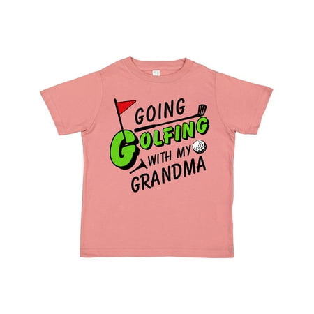 

Inktastic Going Golfing with My Grandma- Kids Golf Gift Toddler Boy or Toddler Girl T-Shirt