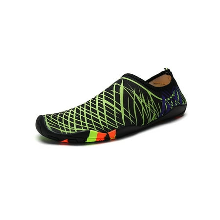 Crocowalk Womens Mens Water Shoes Quick Dry Barefoot Color Block Beach Shoe Lightweight Slip On Flats Unisex Anti-Slip Non-slip Aqua Socks Striped Green 6.5
Crocowalk Womens Mens Water Shoes Quick Dry Barefoot Color Block Beach Shoe Lightweight Slip On Flats Unisex Anti-Slip Non-slip Aqua Socks Striped Green 6.5