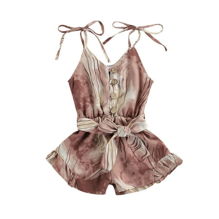 IZhansean Summer Fashion Kids Girls Jumpsuits Tie-Dye Printed Strapless Single Breasted Bow Belt Rompers 3 Colors Pink 4-5 Years
IZhansean Summer Fashion Kids Girls Jumpsuits Tie-Dye Printed Strapless Single Breasted Bow Belt Rompers 3 Colors Pink 4-5 Years