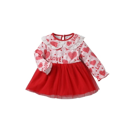 ZIYIXIN Toddler Kid Baby Girl Heart Printed Long Sleeve Tulle Mesh Patchwork Princess Dress Valentine s Day Clothes Pink 2-3 Years
ZIYIXIN Toddler Kid Baby Girl Heart Printed Long Sleeve Tulle Mesh Patchwork Princess Dress Valentine s Day Clothes Pink 2-3 Years