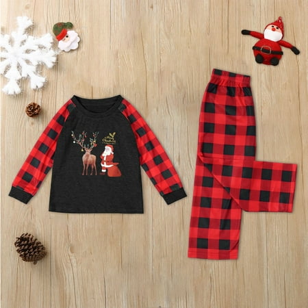 ERTUTUYI Family Matching Christmas Pajamas Set Plaid Sleeves Cute Pattern Printing Festival For Adults & Kids Parent Child Outfit Black 7Y
ERTUTUYI Family Matching Christmas Pajamas Set Plaid Sleeves Cute Pattern Printing Festival For Adults & Kids Parent Child Outfit Black 7Y
