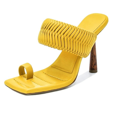 SySea Summer Women Cross Strappy Square Open Toe Stiletto High Heel Sandals Slippers
SySea Summer Women Cross Strappy Square Open Toe Stiletto High Heel Sandals Slippers