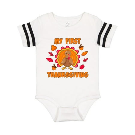 Inktastic My First Thanksgiving with Cute Turkey Gift Baby Boy or Baby Girl Bodysuit
Inktastic My First Thanksgiving with Cute Turkey Gift Baby Boy or Baby Girl Bodysuit