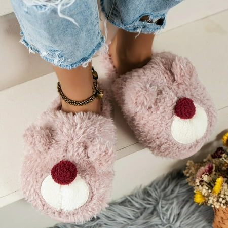 Cathalem Giraffe Slippers for Women Women Winter Warm Cartoon Bear Keeps Warm House Slippers Wear Household Comfortable Slippers Shoes B 6.5
Cathalem Giraffe Slippers for Women Women Winter Warm Cartoon Bear Keeps Warm House Slippers Wear Household Comfortable Slippers Shoes B 6.5