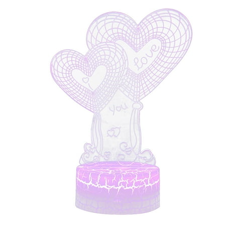 Valentine s Day Gift 3D Night LED Colorful Gradient Remote Control Night Light Pc Abs
Valentine s Day Gift 3D Night LED Colorful Gradient Remote Control Night Light Pc Abs