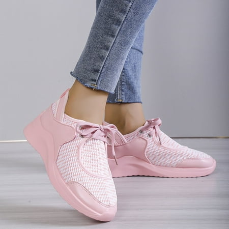 Zpanxa Shoes for Women Ladies Shoes Casual Daily Lace Up Sneakers Flying Woven Mesh Shoes Pink Womens Shoes 39
Zpanxa Shoes for Women Ladies Shoes Casual Daily Lace Up Sneakers Flying Woven Mesh Shoes Pink Womens Shoes 39