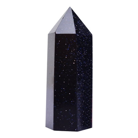 wendunide home decor Natural Fluorite Quartz Healing Hexagonal Bar Point K