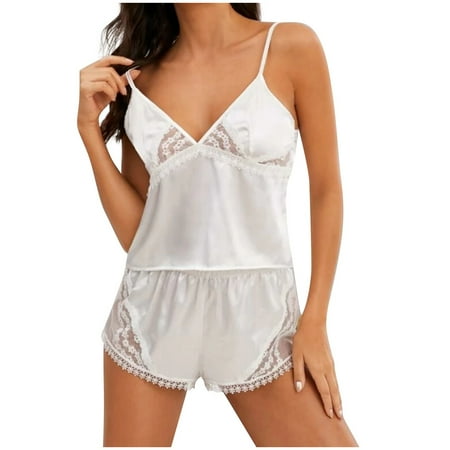 YWDJ Plus Size Pajamas for Women Satin Silk Pajamas Women Lingerie Underwear Sleepwear Embroidery Bandage Bow Tie White XL
YWDJ Plus Size Pajamas for Women Satin Silk Pajamas Women Lingerie Underwear Sleepwear Embroidery Bandage Bow Tie White XL