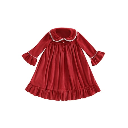 Toddler Baby Girl Velvet Dress Fall Winter Ruffle Pleated Dress Cute Kids Lace Formal Party Princess Dreses
Toddler Baby Girl Velvet Dress Fall Winter Ruffle Pleated Dress Cute Kids Lace Formal Party Princess Dreses