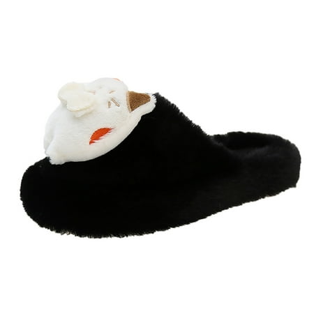 Daznico Slippers for Women Winter Large Size Padded Cute Cartoon Cotton Slippers (Color: Black Size: 6.5 )
Daznico Slippers for Women Winter Large Size Padded Cute Cartoon Cotton Slippers (Color: Black Size: 6.5 )