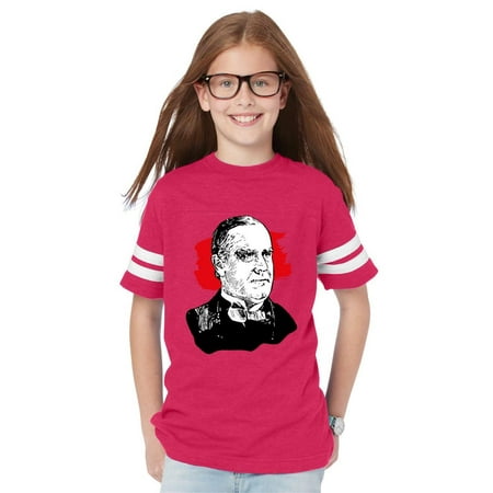 William McKinley American President Youth Unisex Football Fine Jersey Tee