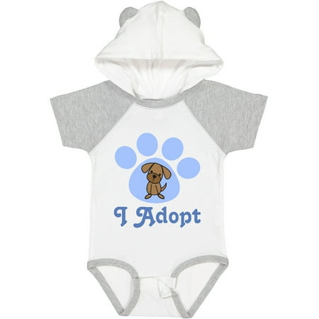 Inktastic Paw Print Dog Adoption Gift Baby Boy or Baby Girl Bodysuit