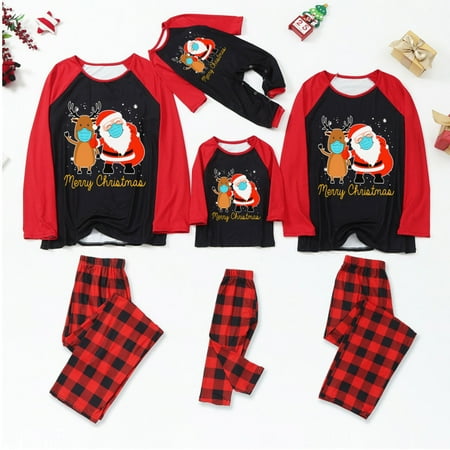 Dadaria Christmas Pajamas for Family Christmas Women Mommy Printed Top+Pants Xmas Family Matching Pajamas Set Red Women L
Dadaria Christmas Pajamas for Family Christmas Women Mommy Printed Top+Pants Xmas Family Matching Pajamas Set Red Women L