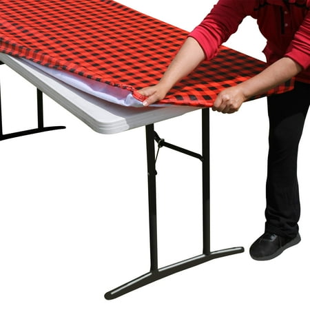TableClothPLUS 72 PEVA Tablecloth Checkerboard