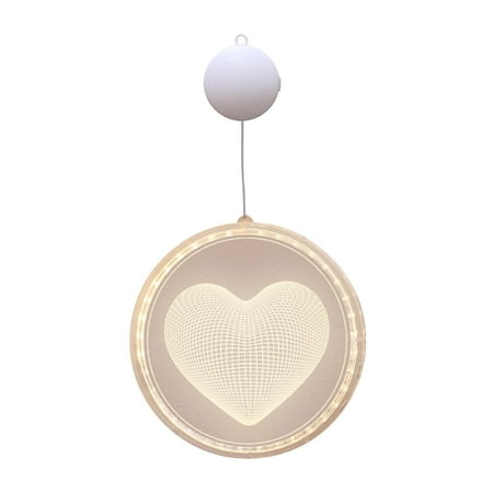3D Night Light Romantic LED Lamp with Suction Cup for Wall Wedding Birthday Party Christmas Heart 24cm
3D Night Light Romantic LED Lamp with Suction Cup for Wall Wedding Birthday Party Christmas Heart 24cm