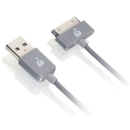 Iogear 6.5ft (2m) Usb To 30-pin Cable - Usb\/proprietary For Ipad, Ipod, Iphone - 6.56 Ft - 1 Pack - 1 X Type A Male Usb - 1 X Male Proprietary Connector - Gray (gud02)