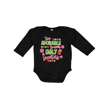 Inktastic Too Adorable to Wear Ugly Sweaters Gift Baby Boy or Baby Girl Long Sleeve Bodysuit
Inktastic Too Adorable to Wear Ugly Sweaters Gift Baby Boy or Baby Girl Long Sleeve Bodysuit