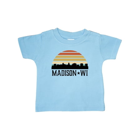 Inktastic Madison Wisconsin Skyline Retro Sunset Gift Baby Boy or Baby Girl T-Shirt
Inktastic Madison Wisconsin Skyline Retro Sunset Gift Baby Boy or Baby Girl T-Shirt
