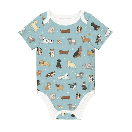 Coaee Dog Pets for Soft Cotton Baby Short-Sleeve Bodysuit Baby Girls Boys Bodysuit Romper
Coaee Dog Pets for Soft Cotton Baby Short-Sleeve Bodysuit Baby Girls Boys Bodysuit Romper