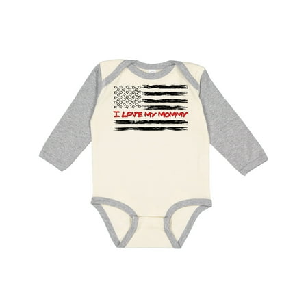 Inktastic I Love My Mommy- FireFighter and Distressed Flag Gift Baby Boy or Baby Girl Long Sleeve Bodysuit
Inktastic I Love My Mommy- FireFighter and Distressed Flag Gift Baby Boy or Baby Girl Long Sleeve Bodysuit