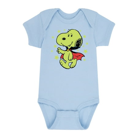 Peanuts - Snoopy Vampire Stars Glow In The Dark - Infant Baby One Piece