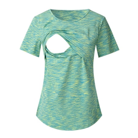 Maternity Denim Shirt Women s Nursing Round Neck Short Sleeve Maternity Shirt Breastfeeding Top Clothes for Maternity
Maternity Denim Shirt Women s Nursing Round Neck Short Sleeve Maternity Shirt Breastfeeding Top Clothes for Maternity
