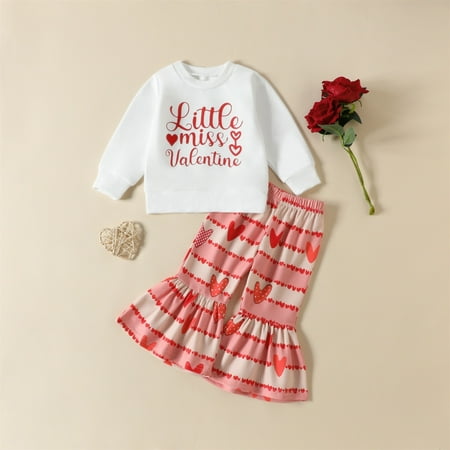 Ruidigrace Kids Toddler Baby Girls Autumn Winter Valentine s Day Print Cotton Long Sleeve Tops Bell Bottom Set Clothes
Ruidigrace Kids Toddler Baby Girls Autumn Winter Valentine s Day Print Cotton Long Sleeve Tops Bell Bottom Set Clothes