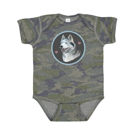 Inktastic Siberian Husky Dog Gift Gift Baby Boy or Baby Girl Bodysuit
