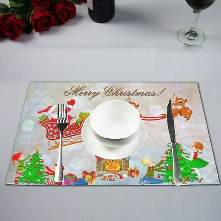 MYPOP Merry Christmas Gifts Table Placemat Food Mat 12x18 Inches Non Slip Table Mat
MYPOP Merry Christmas Gifts Table Placemat Food Mat 12x18 Inches Non Slip Table Mat