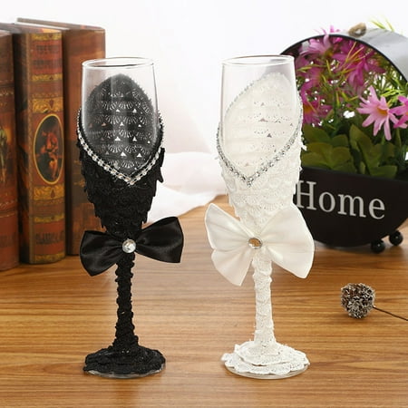 Frcolor 1 Pair Red Wine Goblets Creative Black White Dress Decorative Glasses Romantic Wedding Drinkware Supplies
Frcolor 1 Pair Red Wine Goblets Creative Black White Dress Decorative Glasses Romantic Wedding Drinkware Supplies