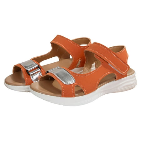 Xboschi Summer Sandals for Women 2024 Comfortable Sandals For Women Ladies Summer Casual Sport Style Solid Color Bright Slope Heel Lightweight Large Size Sandals
Xboschi Summer Sandals for Women 2024 Comfortable Sandals For Women Ladies Summer Casual Sport Style Solid Color Bright Slope Heel Lightweight Large Size Sandals