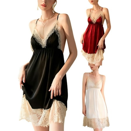 Gueuusu Women Lace Lingerie Babydoll Sexy Chemise Exotic Nightgowns Bridal Nightdress
Gueuusu Women Lace Lingerie Babydoll Sexy Chemise Exotic Nightgowns Bridal Nightdress