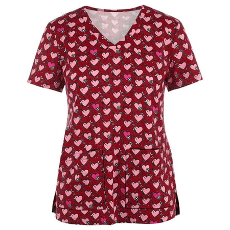 yoeyez Scrub Tops Women Stretchy Women Fashion Short Sleeve Neck Tops Working Uniform Blouse Shirt Uniformes De Enfermeras De Mujer
yoeyez Scrub Tops Women Stretchy Women Fashion Short Sleeve Neck Tops Working Uniform Blouse Shirt Uniformes De Enfermeras De Mujer